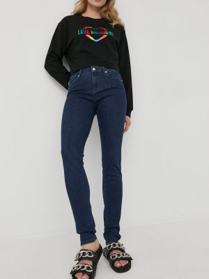 Love Moschino jeansi femei , medium waist