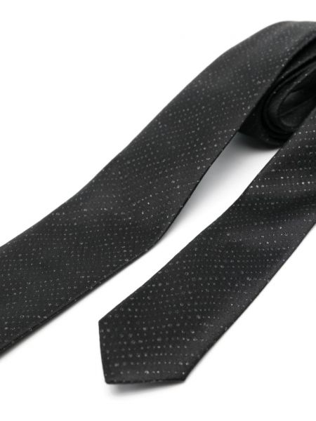 Jedwabny krawat Emporio Armani czarny