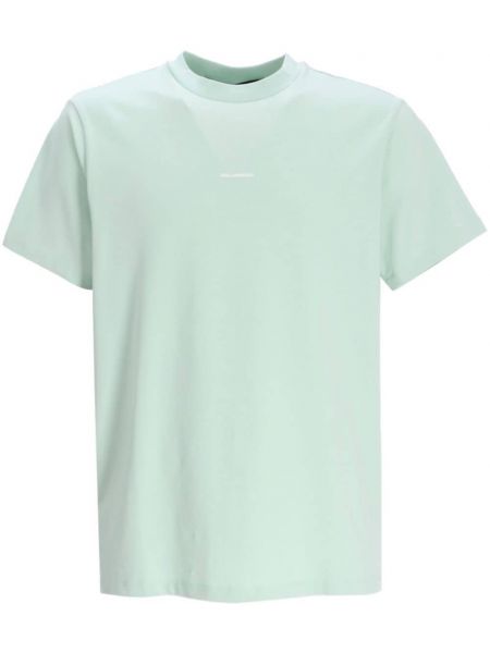 Bavlněné tričko s potiskem Karl Lagerfeld zelené