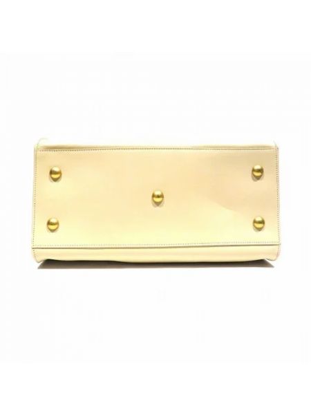 Bolso cruzado de cuero retro Yves Saint Laurent Vintage beige