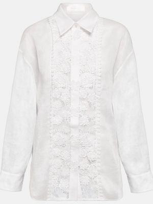 Кружевная рубашка Zimmermann белая