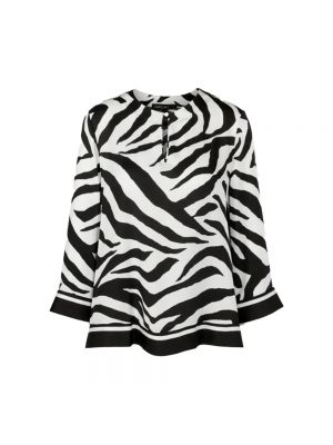 Bluse mit print mit zebra-muster Marc Cain weiß