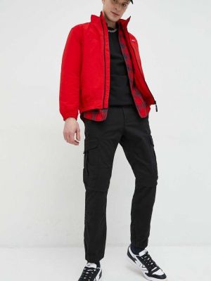 Джинсова куртка Tommy Jeans червона