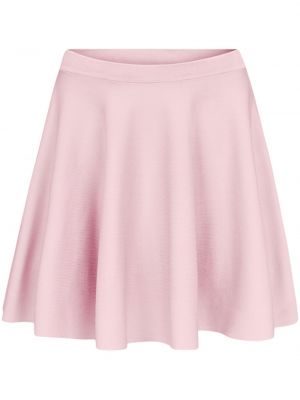 Pletené mini sukně Nina Ricci růžové