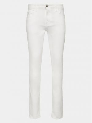 Priliehavé džínsy Armani Exchange biela