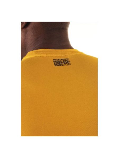 Camisa de algodón Antony Morato amarillo