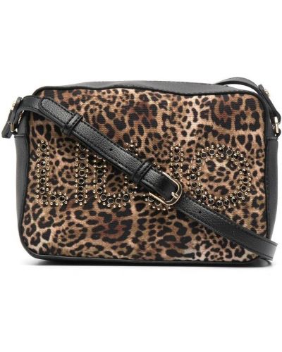 Bolsa de hombro con estampado leopardo Liu Jo marrón