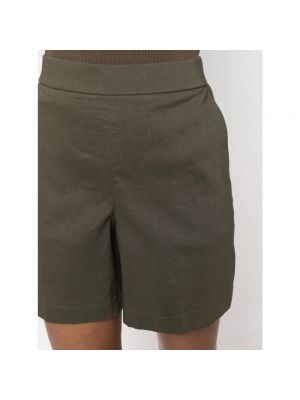 Pantalones cortos de lino Theory verde
