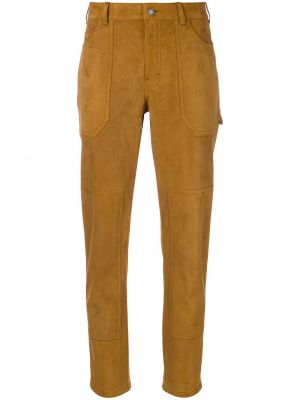 Pantalones slim fit Saint Laurent marrón