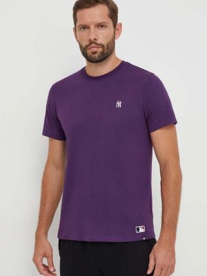 Bavlněné tričko 47brand fialové