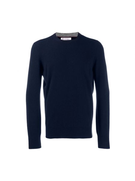 Niebieski sweter Brunello Cucinelli