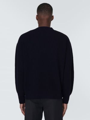 Sweter wełniany Moncler Genius niebieski