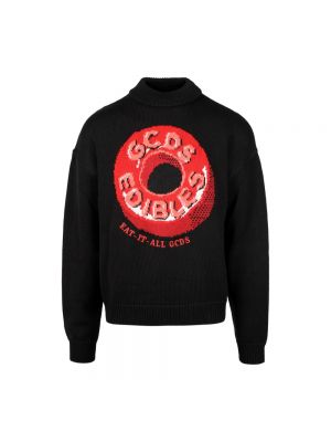Sweter z okrągłym dekoltem Gcds czarny