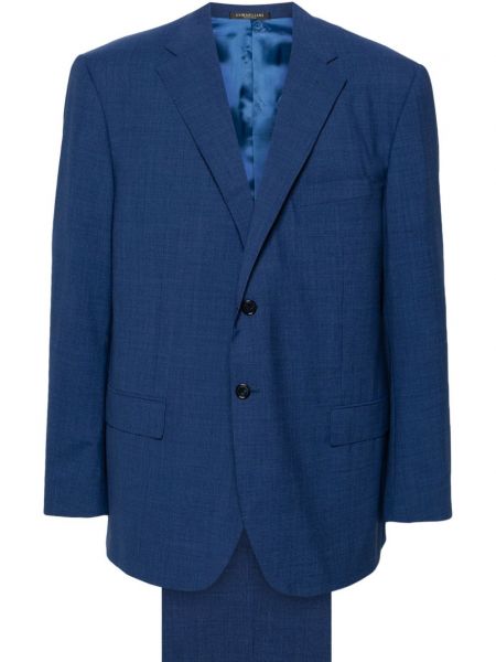 Vlnený oblek Corneliani modrá
