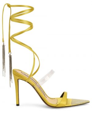 Kožené sandále Alexandre Vauthier žltá