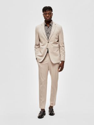 Costume Selected Homme beige