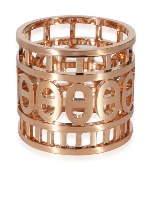 Rožinio aukso žiedas Hermès
