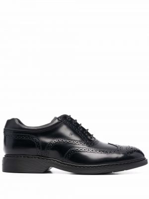 Pantofi oxford din piele Hogan negru