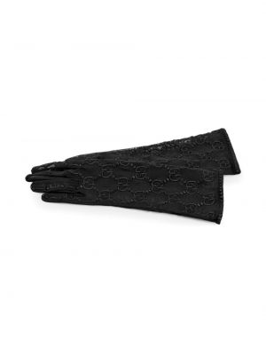 Tylové rukavice Gucci černé