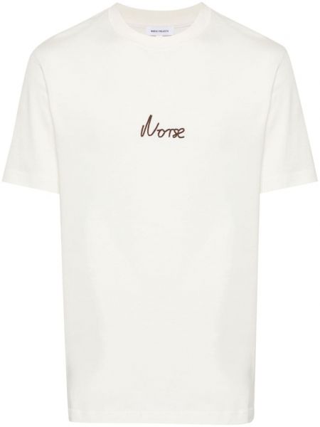 T-shirt med broderier Norse Projects