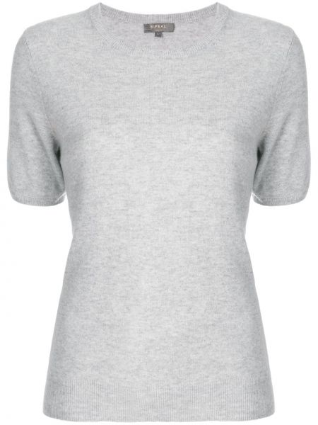 Camiseta de cuello redondo N.peal gris