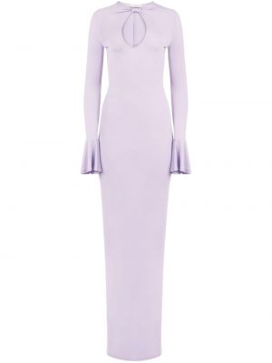 Jersey dolga obleka Nina Ricci vijolična