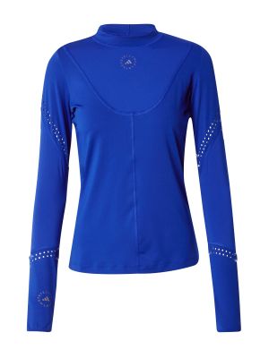 Tricou cu mânecă lungă Adidas By Stella Mccartney albastru