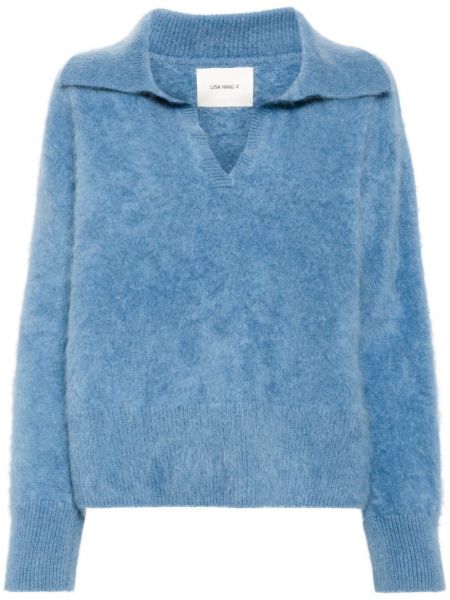 Пуловер Lisa Yang синьо