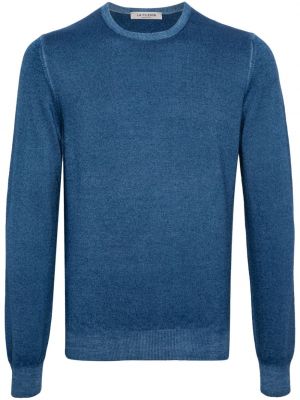 Вълнен пуловер Fileria синьо