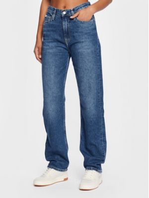 Dżinsy o regularnym kroju Calvin Klein Jeans niebieskie