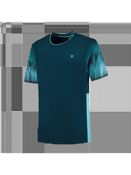 T-krekls ar apdruku K-swiss zils