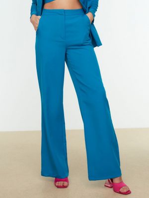 Pantaloni Trendyol albastru