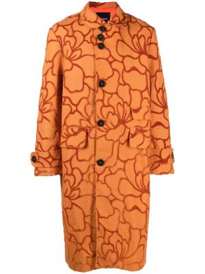 Палто на цветя с принт Labrum London оранжево