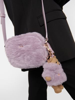 Мини сумочка Max Mara фиолетовая