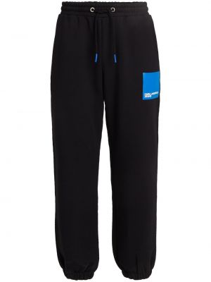 Pantalon de joggings à imprimé Karl Lagerfeld Jeans noir