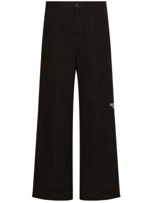 Spodnie z nadrukiem relaxed fit Dolce & Gabbana Dg Vibe czarne