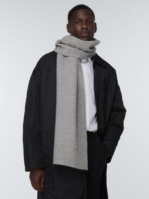 Echarpe en laine en cachemire Givenchy gris