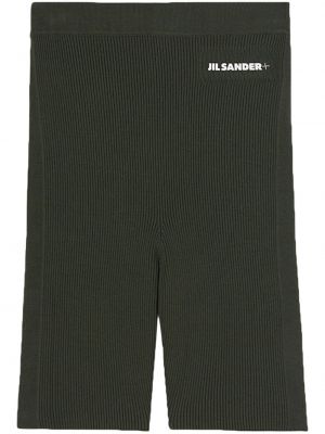 Shorts de sport à imprimé Jil Sander vert