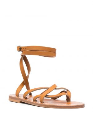 Kožené sandály K. Jacques hnědé