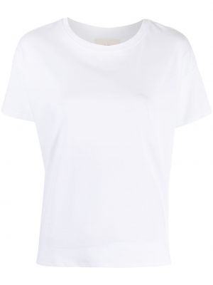 Oversize памучна тениска Loulou Studio бяло