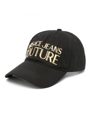 Medvilninis kepurė su snapeliu Versace Jeans Couture