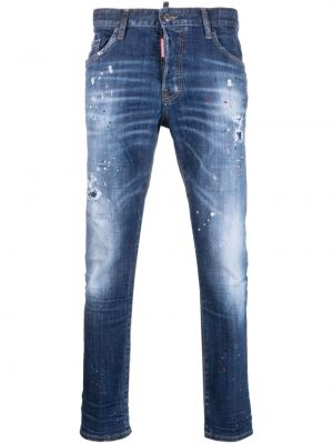 Slim fit-farkut Dsquared2 sininen