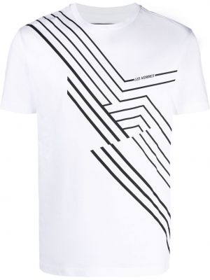 Camiseta con estampado Les Hommes blanco