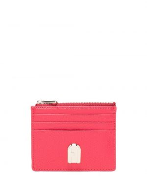 Lær lommebok Furla rosa