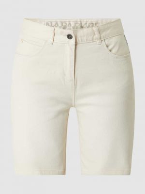 Szorty jeansowe Napapijri białe