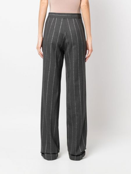 Pantaloni di cotone con motivo a stelle Stella Mccartney grigio