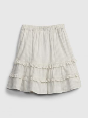 Pruhovaná sukňa Gap biela