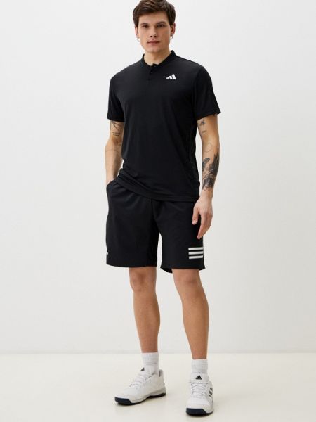 Поло Adidas черное