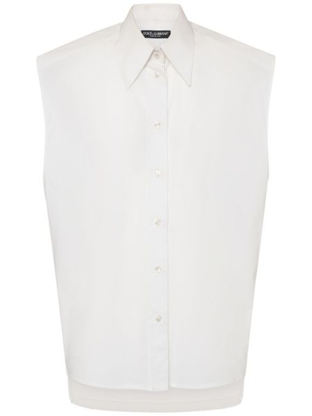 Αμάνικο πουκάμισο Dolce & Gabbana λευκό