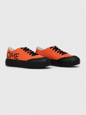 Sneakersy Desigual pomarańczowe